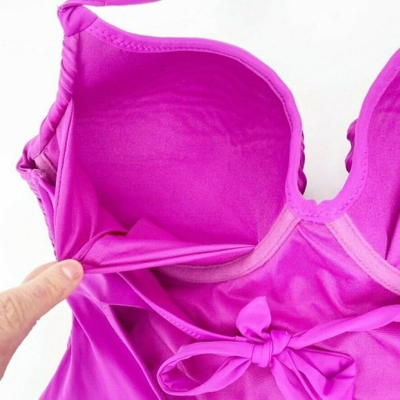 y by amir slama Fuschia Pink Swimsuit One Piece 38 - Picture 9 of 11